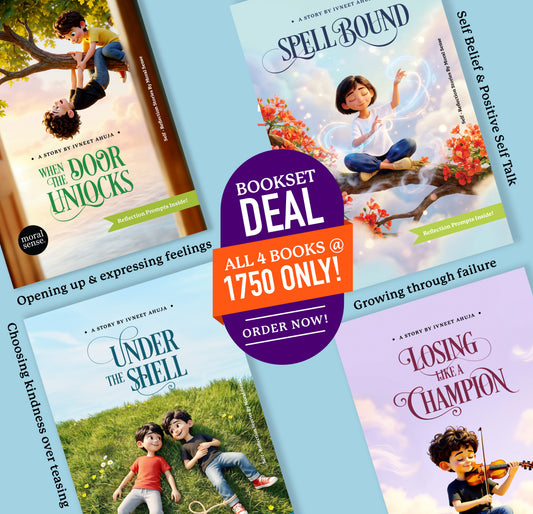Self Reflection Storybooks Set / Four Meaningful Lessons / 7-11 years